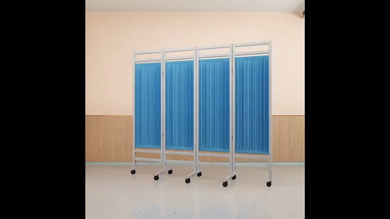 High Quality Foldable Hospital screen Beauty salon Fabric partition divider Multiple Sizes Available Detachable Washable
