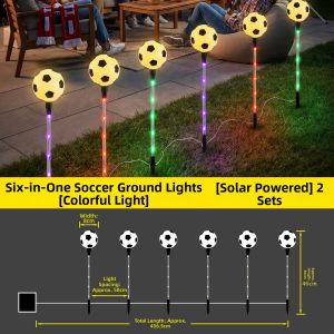 ANQIYUE | World Cup Theme Decorative Lights Outdoor Football Light Solar