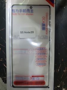 Kính ép liền keo Samsung Note 20/ Note20 zin new