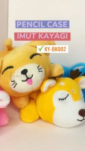 KAYAGI PENCIL CASE IMUT KY-BK002 / TEPAK IMUT BAHAN KAIN LEMBUT / KOTAK PENSIL