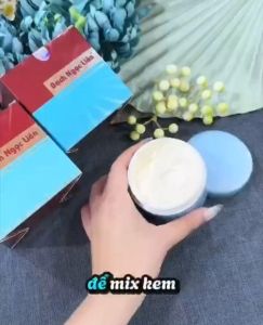 Chính hãng - Kem Dưỡng Trắng Da Body Bạch Ngọc Liên Màu Xanh 90GR