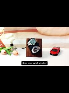 Automatic Watch Winder Wood Grain Color 3 Slots Usb Cable Power Soft Watch Pillow Watch Winders Birthday Gifts For Men Women