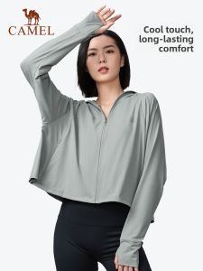 Camel Outdoor Clothing UV Protection Knitted Cool Feeling Summer New UPF50 Womens Sunscreen Clothes Breathable Quick Dry Waterproof