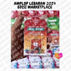 1 Pack isi 10 PCS Amplop Lebaran Baru 2024 - Amplop Lebaran Edisi Marketplace - Amplop Idul Fitri Lucu Karakter Unik Viral