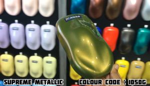 AIKKA 1050G Metallic Gold | Supreme Pearlized Metallic | Automotive 2K Car Paint Motor Aerosol Spray Cat Kereta DIY 车漆