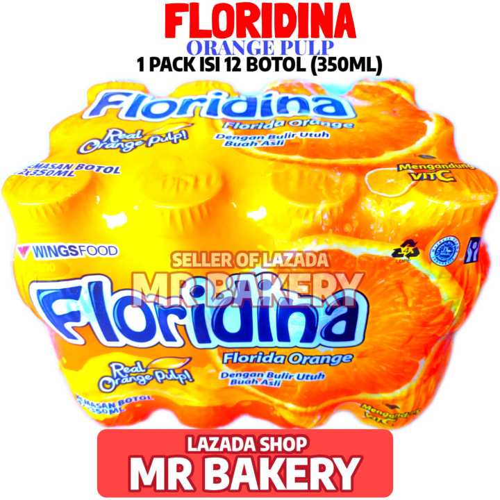 Minuman Jeruk Orange Pulp Floridina Florida 1 Pack Isi 12 Botol 350ml ...