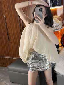 Áo Bí Cổ Yếm Dáng Phồng Nàng Thơ UA25250926