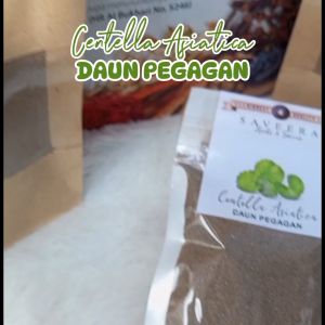 DAUN PEGAGAN BUBUK / SERBUK DAUN PEGAGAN 100% ASLI ALAMI REMPAH JSR KUALITAS PREMIUM uk. POUCH