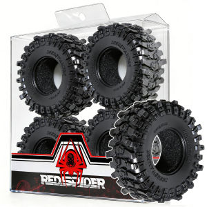 RED SPIDER 4 Cái Lốp Cao Su 1.3 Inch Cho 1/18 TRX4M 1/24 SCX24 AX24 FCX24 RC Crawler Mọi Địa Hình Bộ Lốp Bánh Xe 70mm