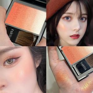 Affordable Student Friendly Sun-Kissed Gradient Blush Womens Saturated Color Cheek Palette Enhances Natural Glow Chinese Brand