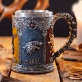 แก้วเบียร์ Game of Thrones Halloween Personalized Beer Cup แก้วน้ำมือถือแบบลำลองสำหรับงานปาร์ตี้และงานเลี้ยง. 