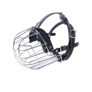 Anti-Biting Dog Muzzle Stainless Steel Breathable Pet Mouth Mask Adjustable Protection Cover Dog Muzzle Accessories Pet Supplies