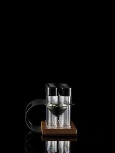 MHW-3BOMBER Single Dose Coffee Bean Storage Tubes (20-26g) with One-Way Exhaust Valve Funnel and Art Rack
