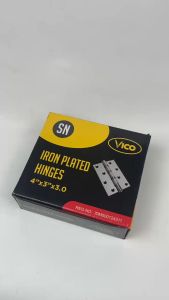 Engsel Jendela Pintu Ukuran 4 inch Vico Engsel SN Plated Hinges Bahan Tebal 1PACK