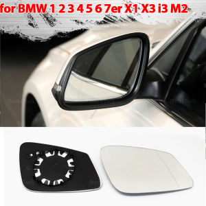 for BMW E84 F48 F20 F21 F40 F22 F23 F30 F31 F34 F10 F07 Left or Right Side Blue Heated Wing Mirror Glass  Angle Rearview Mirror