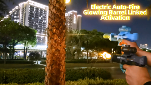 Mainan semprot listrik dengan lampu Mainan semprot air listrik bertekanan tinggi Mainan pantai musim panas