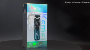Kemei KM-1740 Electric Hair Clippers Barber Fade Professional Cordless Hair Trimmer Rechargeable Haircut Tool Hair Cutting Machine for Men 0mm Carving Clipper LCD Display