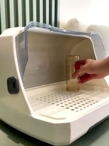 Baby Feeding Bottle Storage Box Portable Drain Rack Supplies Drying Dustproof Large Size Storage Container With Lid