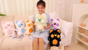 【COD】40cm Dudu Cat Toy Doll Esther Dudu Meow Doll Soft and Cute Throw Pillow Doll Sleeping in Bed Throw Pillow