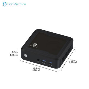 Genmachine | Genmachine Mini PC AMD Ryzen R3-2200U DDR4 4K Dual Display 6x USB Ports for Home Office & Gaming Mini Pc Windows 11 Ryzen