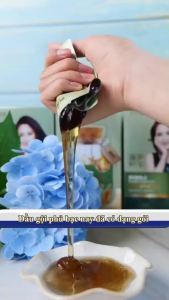 Dầu Gội Nhuộm Màu Tóc Thảo Dược Hộp 10 gói 30ml Dầu Gội Phủ Bạc Tóc Nuôi Dưỡng Tóc Khoẻ Óng Mượt FELAA