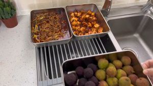 304 Stainless steel Fresh Keeping box with sealed lid Japanese Food trays Fridge Frozen Storage Box Fruit Vegetable Sealing Container Box