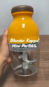 (BAYAR COD) Quatre Blender Sensor Tekan by TOPSELLER1 - Blender Penggiling Daging Tinggal Tekan - Desain Unik, Bahan Acrylic, 4 Mata Pisau Tajam - Bisa untuk Sayuran, Buah, Daging, Kacang, Es Batu - Mudah Digunakan dan Dibersihkan (BEST SELLER)