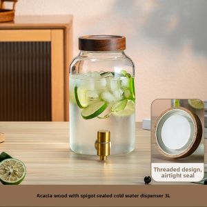 CRISTALGLASS | High-Temperature Resistant Glass Dispenser With Tap