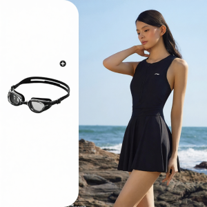 Li-Ning | Thermal Use Sleeveless One-piece Dress Swimsuit