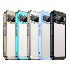 Candy Color Clear Hard Acrylic Back Anti-Scratch & Reinforced TPU Bumpers Military-Grade Shockproof Phone Case Cover for Google Pixel 10 Pro XL CasePixel 10/10 Pro CasePixel 9 Pro XL /9A / 9/9 Pro/8 Pro/8A/7 Pro/7A