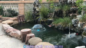 Máy Bơm Nước Mini Đèn LED Màu - Đài Phun Nước Tiểu Cảnh Non Bộ Vòi Phun Nấm Sen Tạo Mưa Trang Trí Sân Vườn