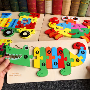Educational Alphabet and Number Puzzle Toy for Toddlers