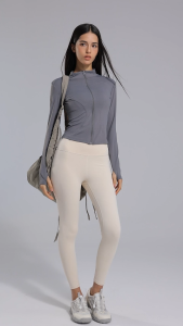 COSI COZY Jaket Olahraga Wanita Lengan Panjang Dengan Resleting Zipper Anti UV Sinar Matahari UPF 50+