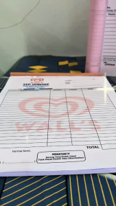 nota custom 1/2 isi 100 gratis dsain ukuran 16x21cm nota besar bon ful color Super Digital Printing