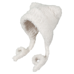 Cgediao | White Fluffy Warm Hat with Bear Ears Face Slimming