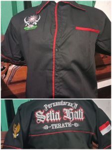 BAJU PSHT MOTIF SETIA HATI- BUNGA TERATE HATI BERSINAR-KEMEJA PSHT PRIA WANITA TERBARU-BAJU PSHT SATU ABAD-KEMEJA BORDIR PSHT-KEMEJA PSHT TERBARU-HEM PSHT BORDIR-HEM TERATE-HEM SH TERATE-Bersinar/Kemeja Simpel/Hem Pria/Fashion Terbaru-Baju psht pendek cod