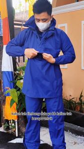 ASADTSU Jas Hujan Saku Kangguru Besar Setelan Dewasa Pria Dan Wanita