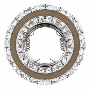 1/6PCS Crystal Recessed Spotlights Gold Chrome Ceiling Spot Lamp Frames GU10 MR16 Spotlight Led Downlight Ceiling Decoration
