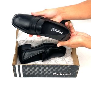 Zeintin - Sepatu Pantofel Wanita Zeintin BJ 2312 Hitam | Fashion Wanita/Pantofel Wanita/Sepatu Formal Wanita Bahan Kulit