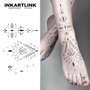 Henna Temporary TattooLasts To 15 Days New Technology Magic Waterproof Semi Permanent Sticker.