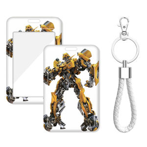 Transformers Card Holder Lanyard School ID Card Keychain Boys Water Card Work ID Badge Holder ABS Material Business Supplies