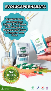 Obat Pelangsing/Diet Herbal Original | Obat Penurun Berat Badang Mengurangi Lemak Membakar Lemak Mengurangi Nafsu Makan Menghambat Penyerapan Lemak Obat Diet Alami | EVOLUCAPS BHARATA