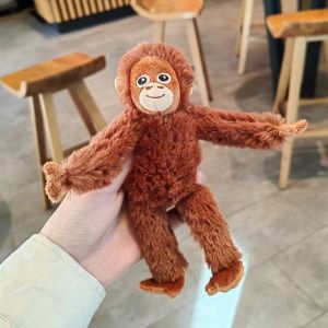 Cartoon Gorilla Plush Toy Chimpanzees Monkey Pendant Soft Stuffed Doll Keychain Backpack Car Bag Key Ring Decor Kid Gift