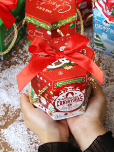 Christmas Eve Peaceful  Gift Box Empty Candy Gift Box for Children Christmas Small Gift Packaging Box for Festive Use