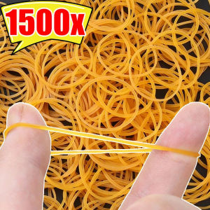 ห่วงรัดยางยืดแถบยืดได้สำหรับคลิบหนีบกระดาษโลหะลายน่ารักสำนักงานโรงเรียนชุดสายยางยางยืดหยุ่นสูง1500ชิ้นสำหรับของใช้ในครัวเรือนโรงเรียน