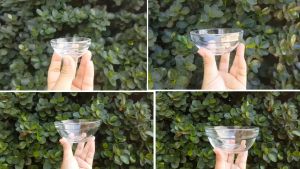 Clear Stackable Bowl/Mixing Bowl/Dipping Bowl/Dessert Bowl/Prep Bowl (35ml 130ml 210ml 370ml)