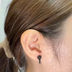 D54 Key Stud Earrings Titanium Steel Earrings Trendy Vintage Earrings钥匙耳钉日韩钛钢耳环不锈钢潮流个性复古耳饰品