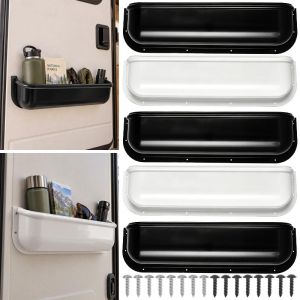 Rv Cửa Lưu Trữ Pocket chịu lực cao ABS vít gắn giá treo Hộp Mạnh Mẽ Side Container Cho Camper Caravan Motorhome Van