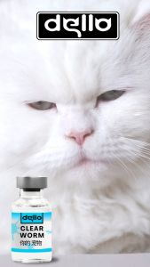 Obat Cacing Kucing Ampuh Membasmi Segala Jenis Worm Cat Kitten Lindungi Kesehatan dan Kenyamanan Tidak Terbandingkan DELLO FOR CATS