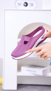 Korean half shoes for women slip on shoes doll shoes for ladies casual flat shoes loafer shoes rubber shoes for women
